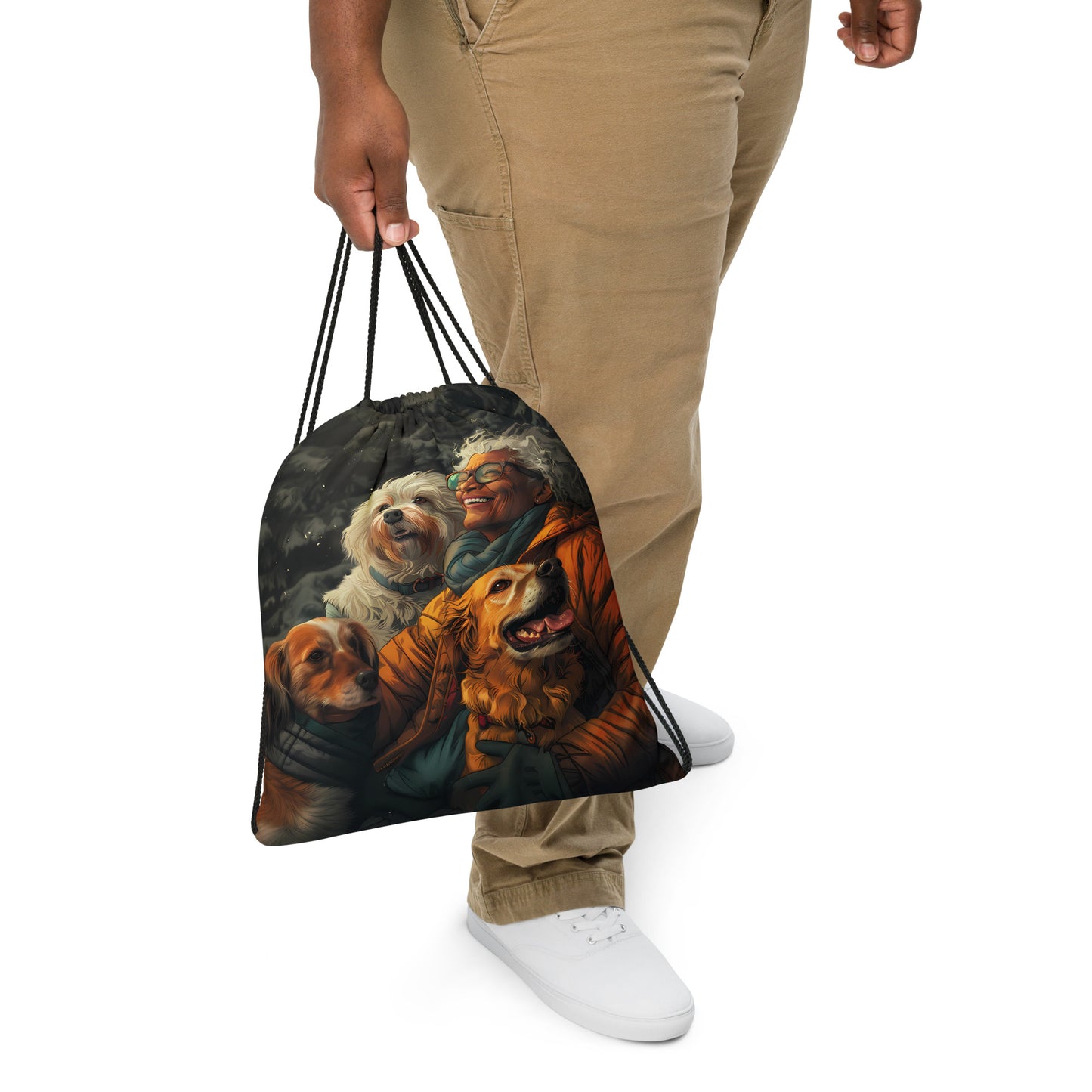 Fur Mama Adventures Drawstring bag