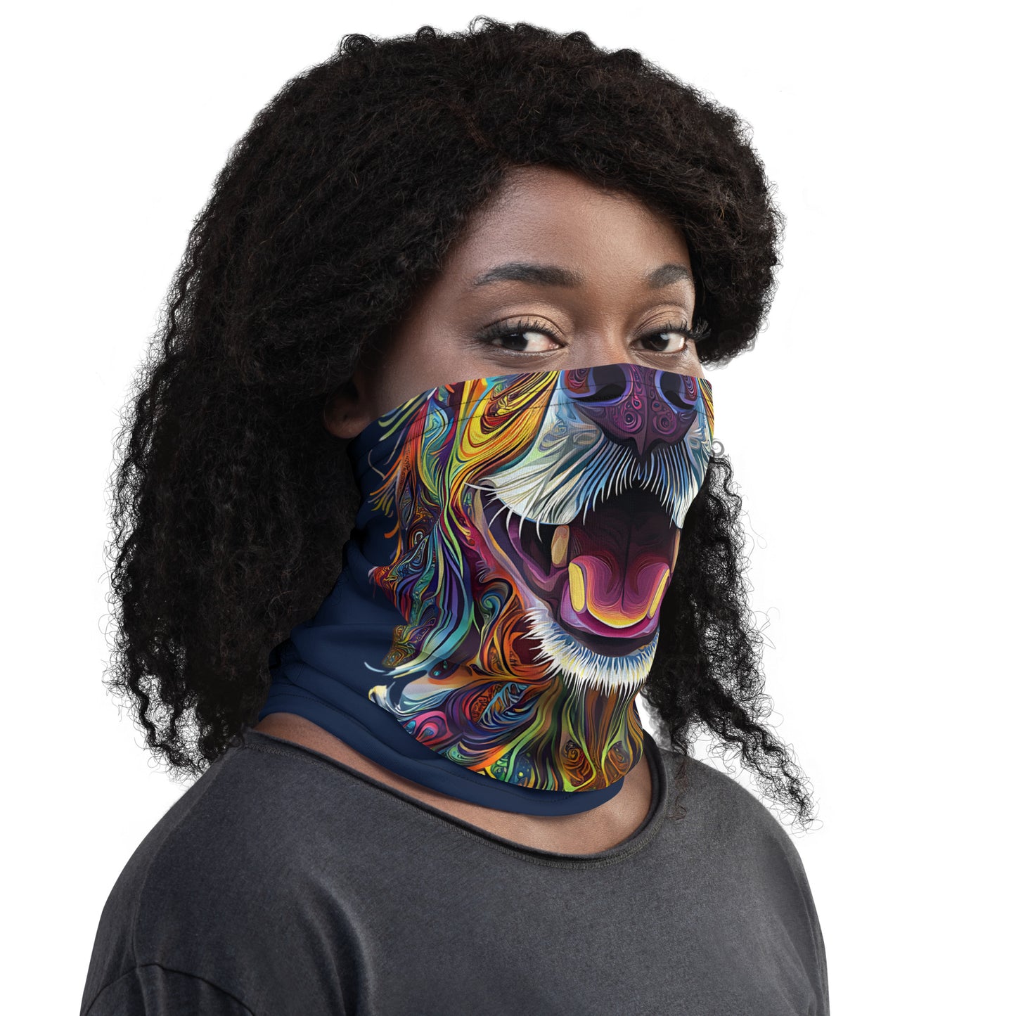 Colorful Canine Love Neck Gaiter