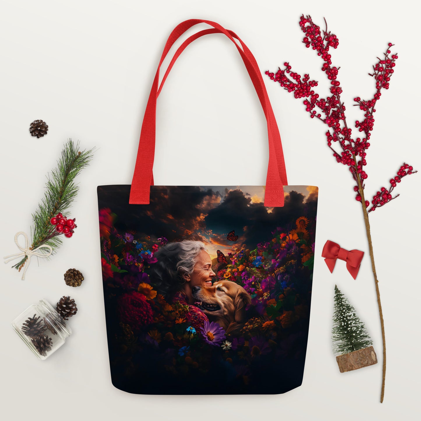 Petal Embrace Tote bag