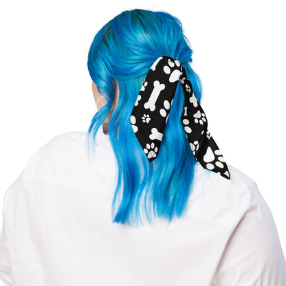 Black and White Paws All-over print bandana