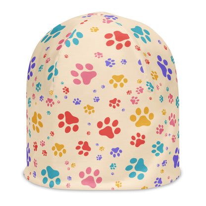 Rainbow Paws All-Over Print Beanie