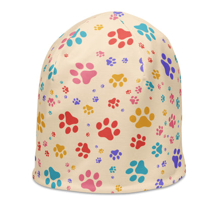 Rainbow Paws All-Over Print Beanie