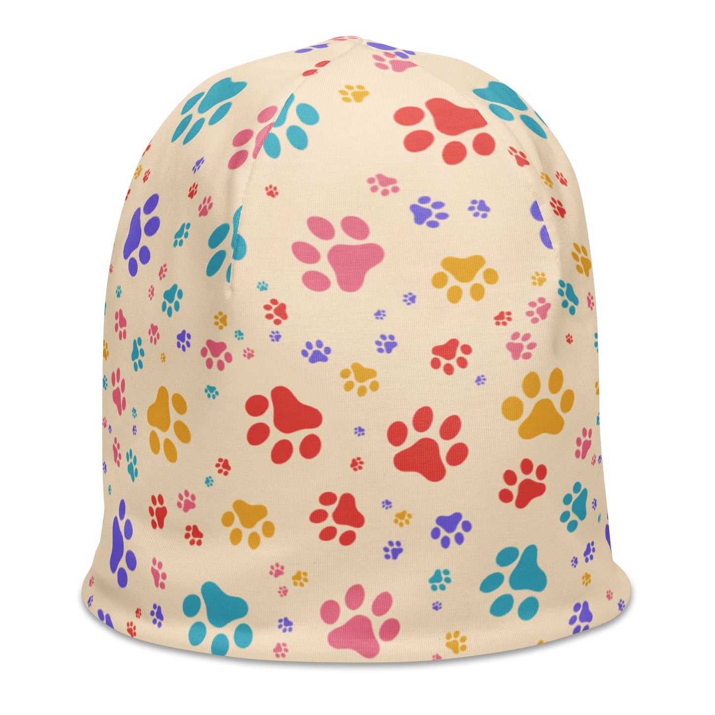 Rainbow Paws All-Over Print Beanie