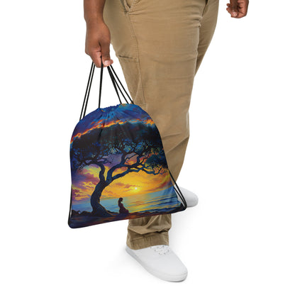 Sunlit Glow Drawstring bag