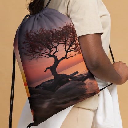 Sunlit Harmony Drawstring bag