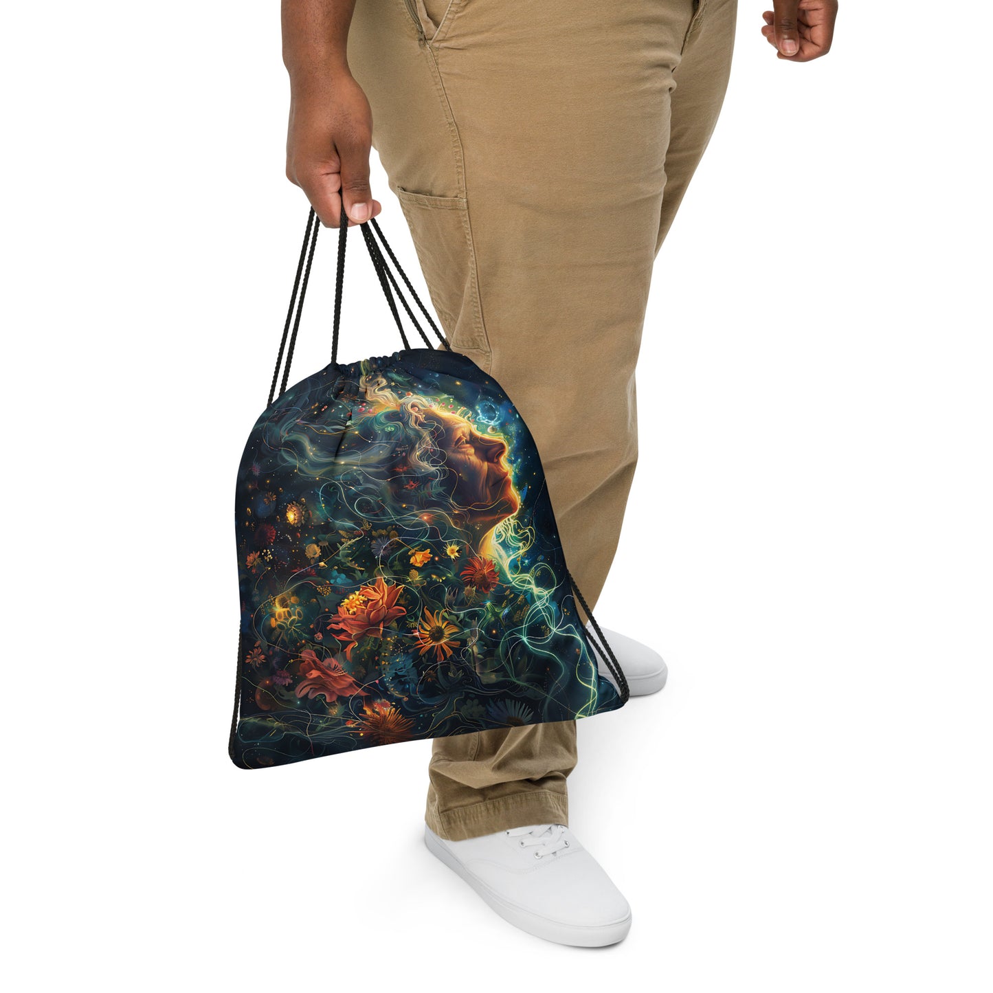 Golden Reflections Drawstring bag