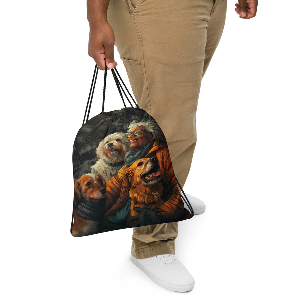 Fur Mama Adventures Drawstring bag