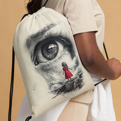 Through My Mother’s Eyes: A Glimpse Drawstring bag