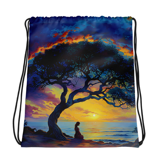 Sunlit Glow Drawstring bag