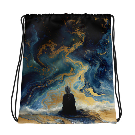 Golden Soul Drawstring bag