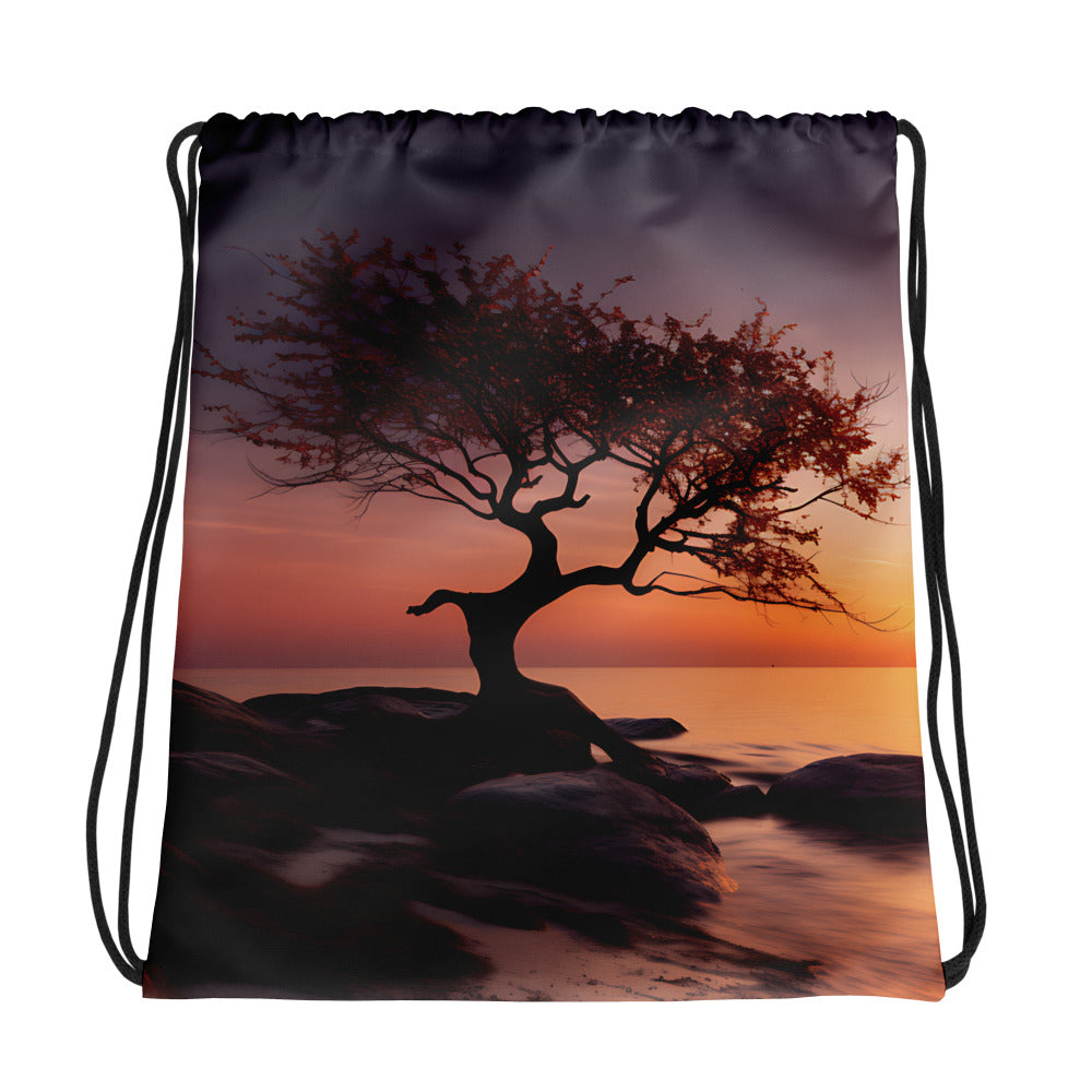 Sunlit Harmony Drawstring bag