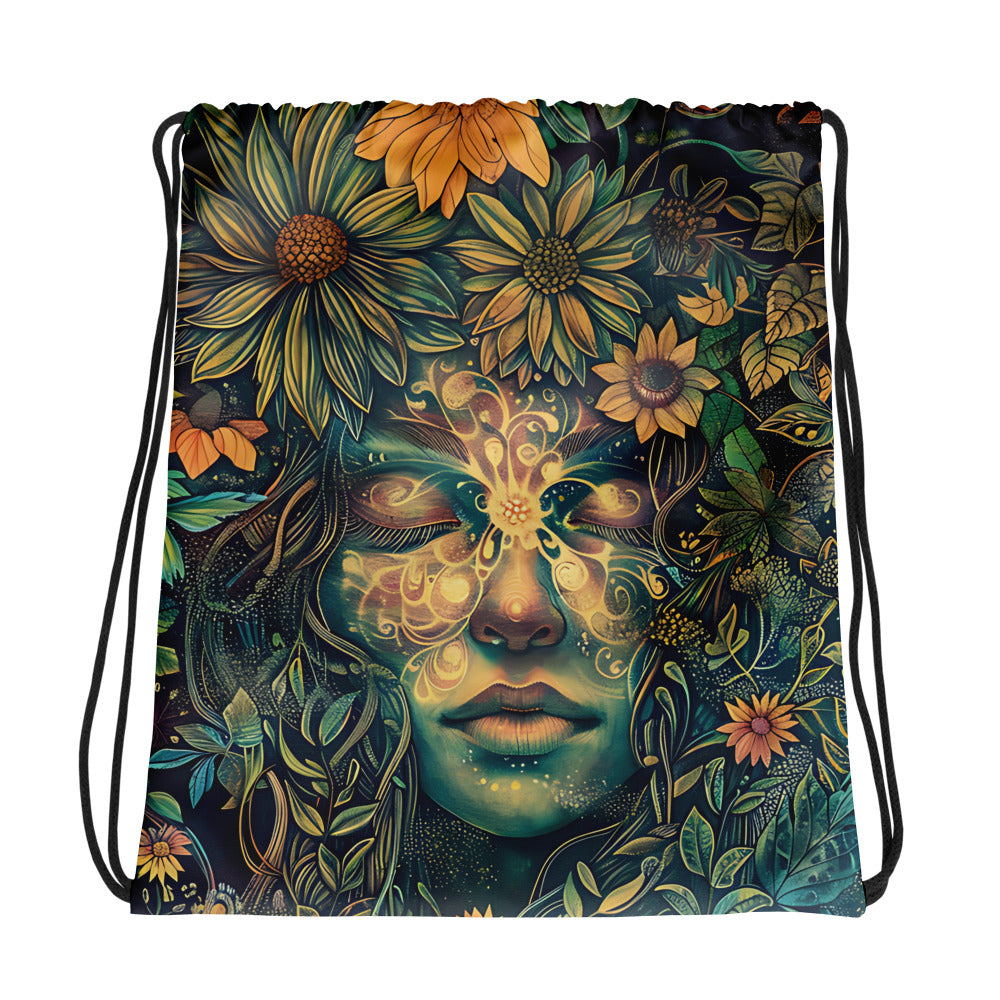 Golden Muse Drawstring bag