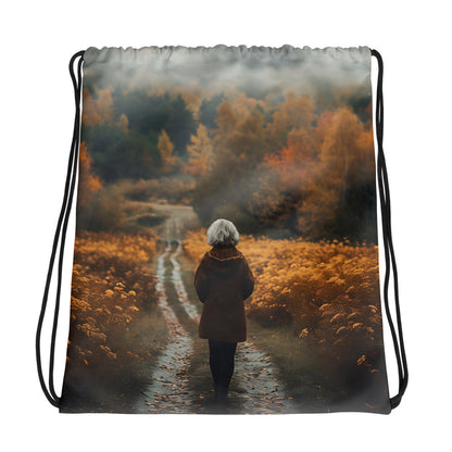 Warm Journey Drawstring bag