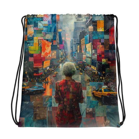 Radiant Journey Drawstring bag