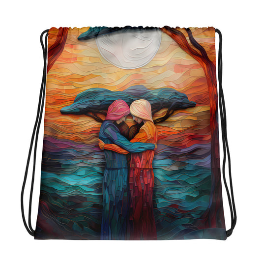 Radiant Sisterhood Drawstring bag