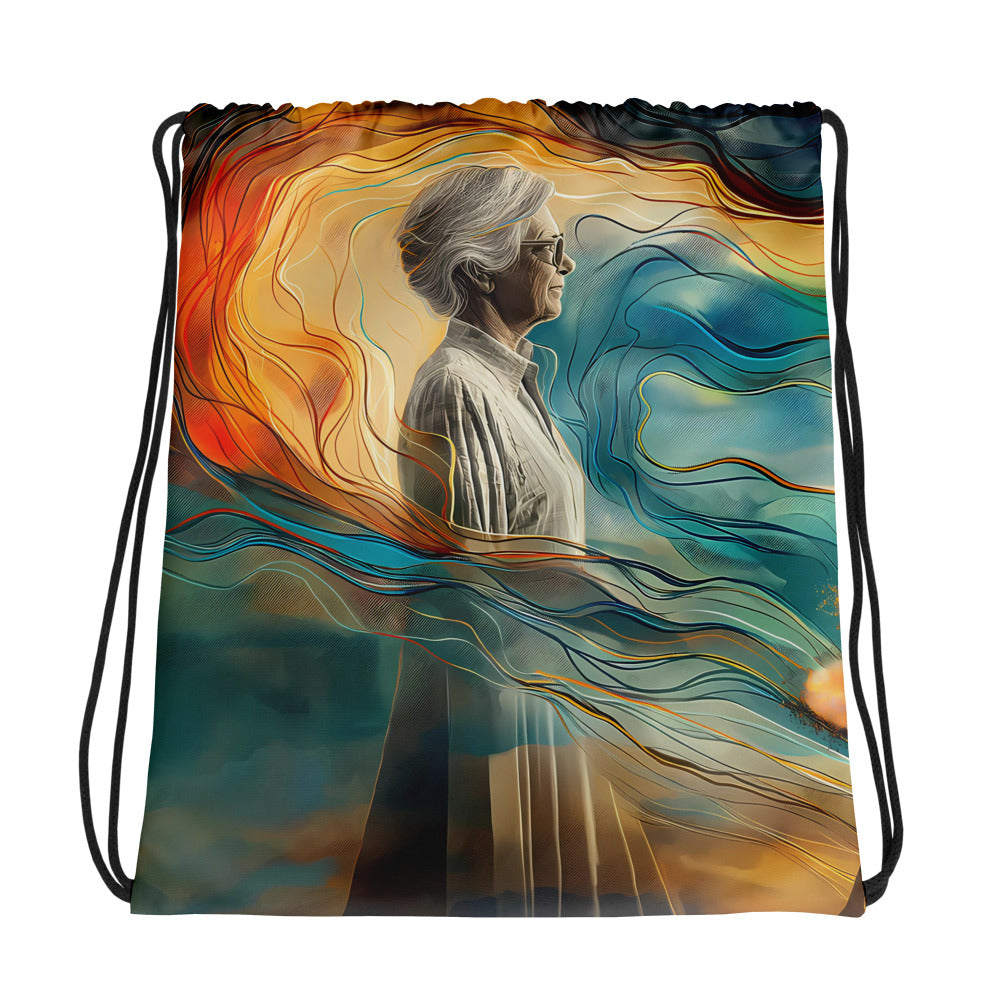 Women Rising Drawstring bag