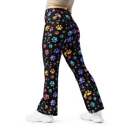 Rainbow Paws Flare leggings