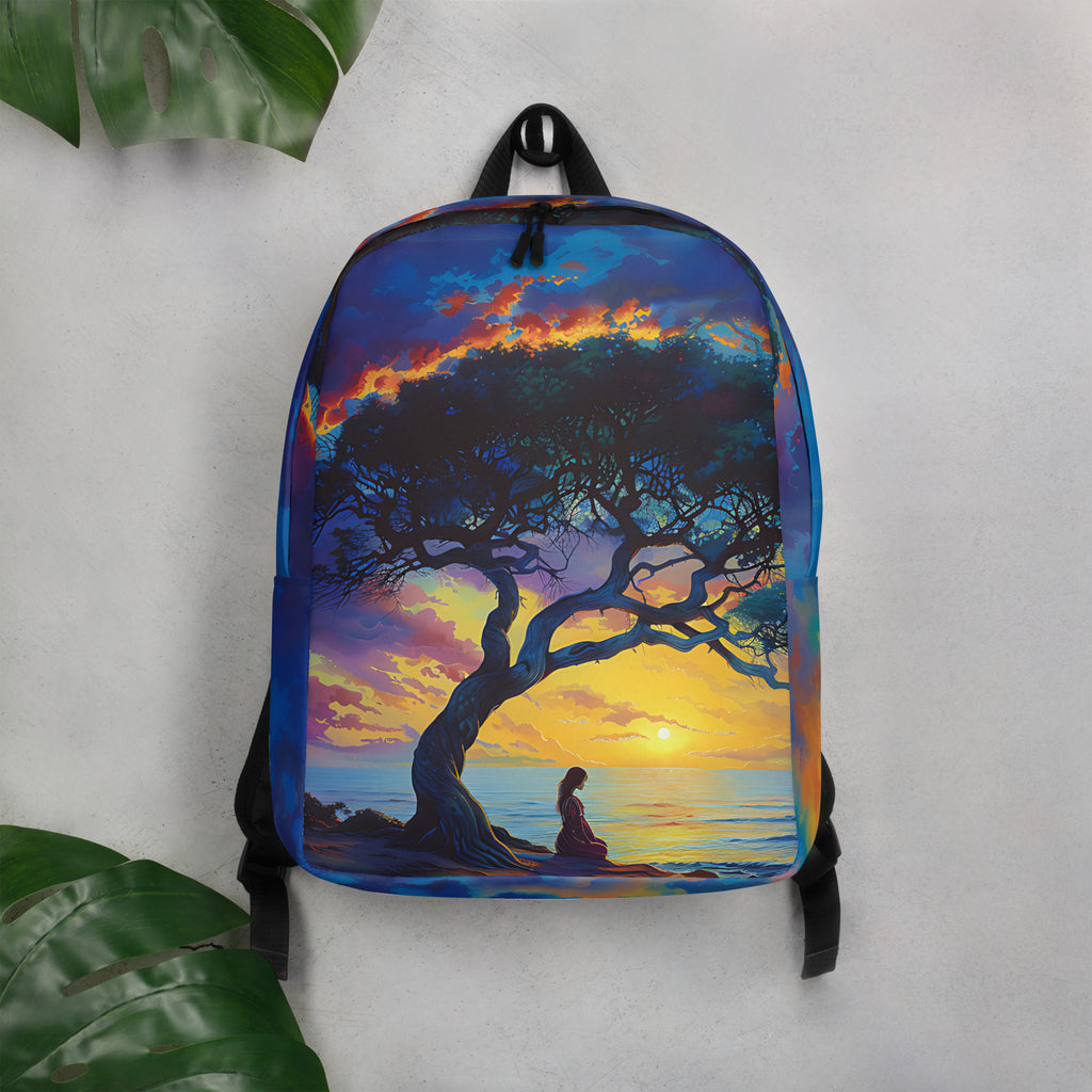 Gleaming Serenity Minimalist Backpack
