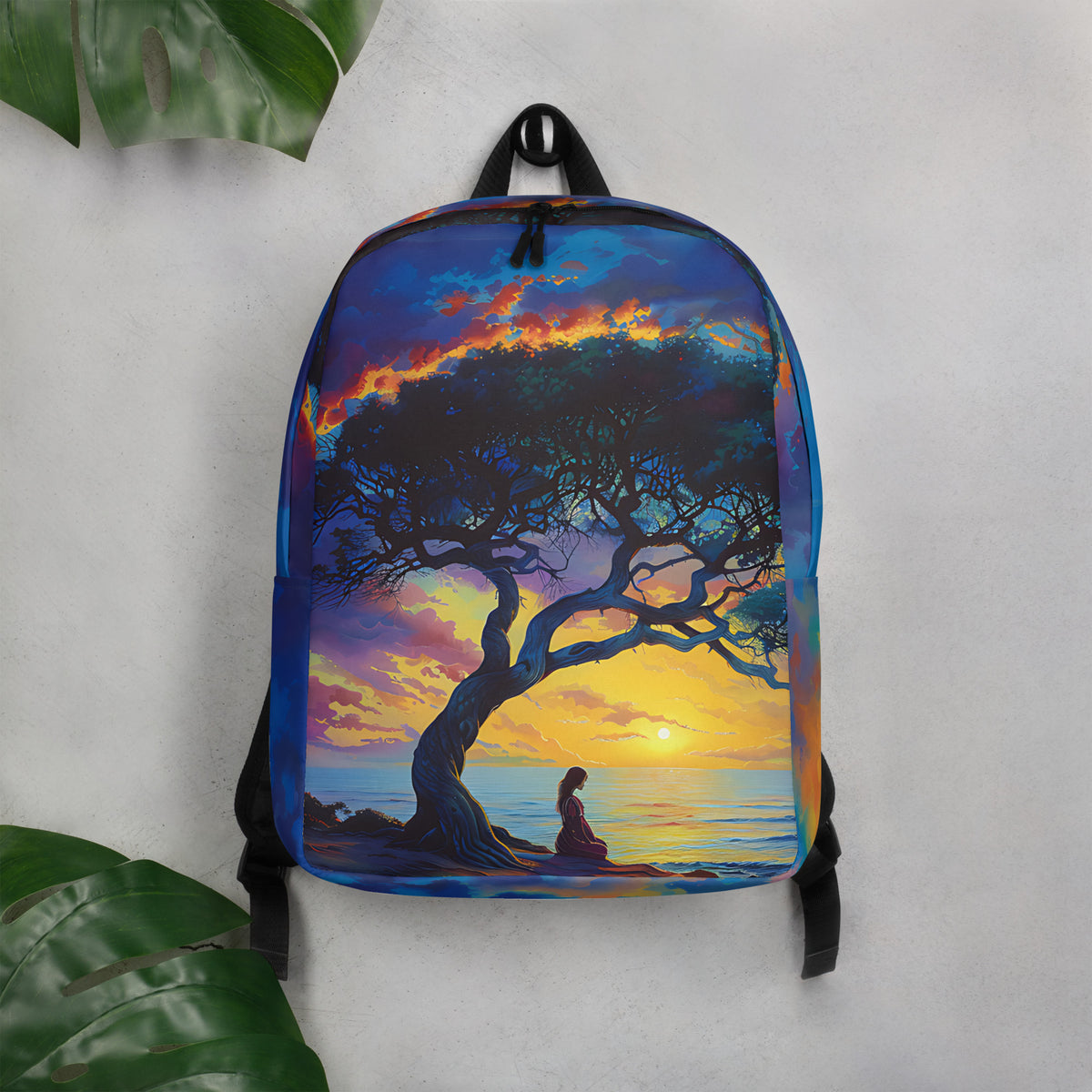 Gleaming Serenity Minimalist Backpack