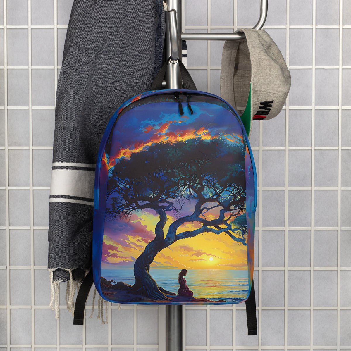 Gleaming Serenity Minimalist Backpack