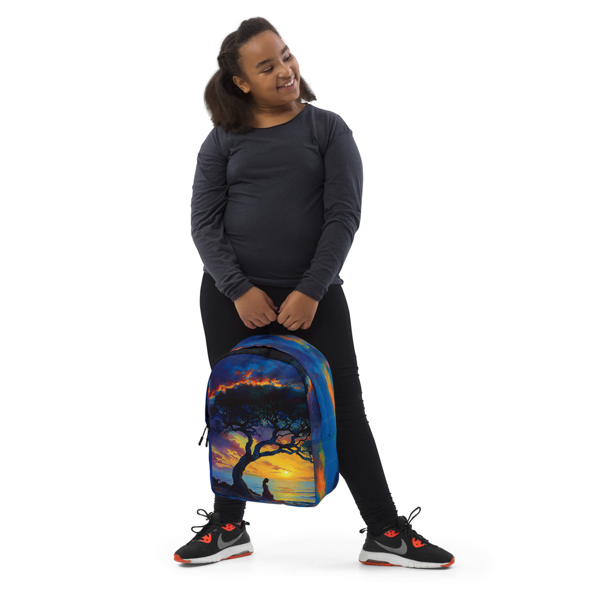 Gleaming Serenity Minimalist Backpack