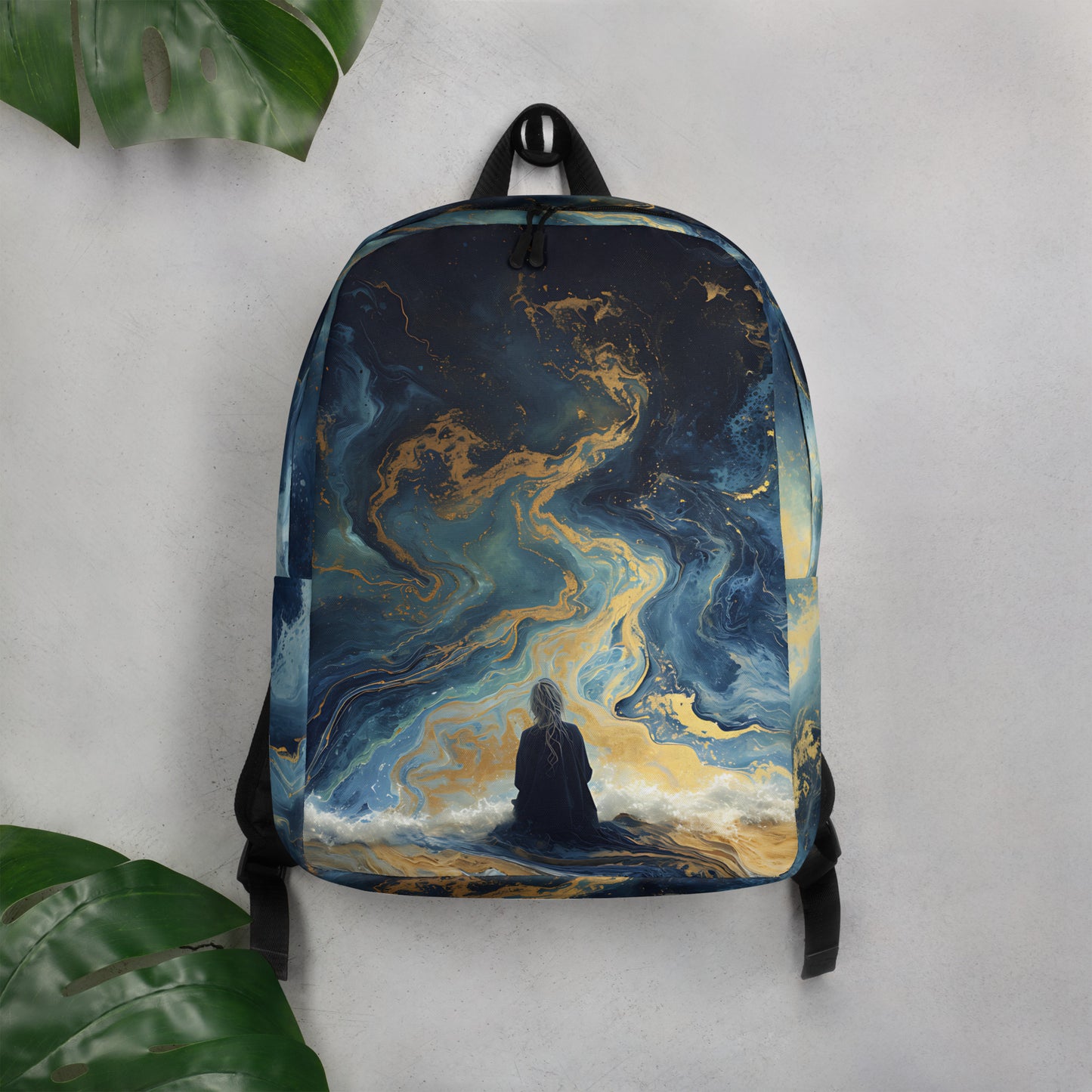 Gleaming Serenity Minimalist Backpack