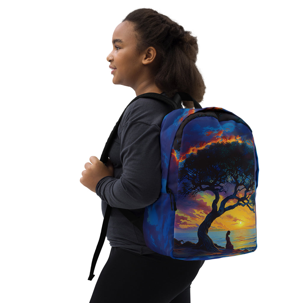 Gleaming Serenity Minimalist Backpack