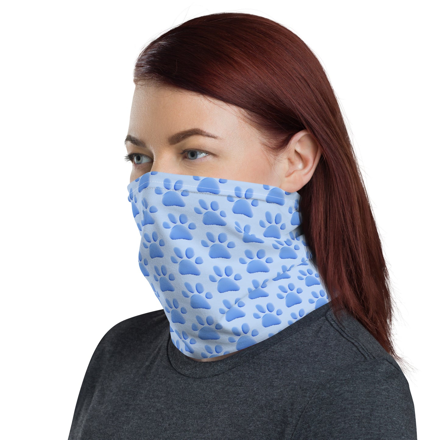 Blue Paws Neck Gaiter