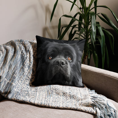 Golden Black Lab Premium Pillow