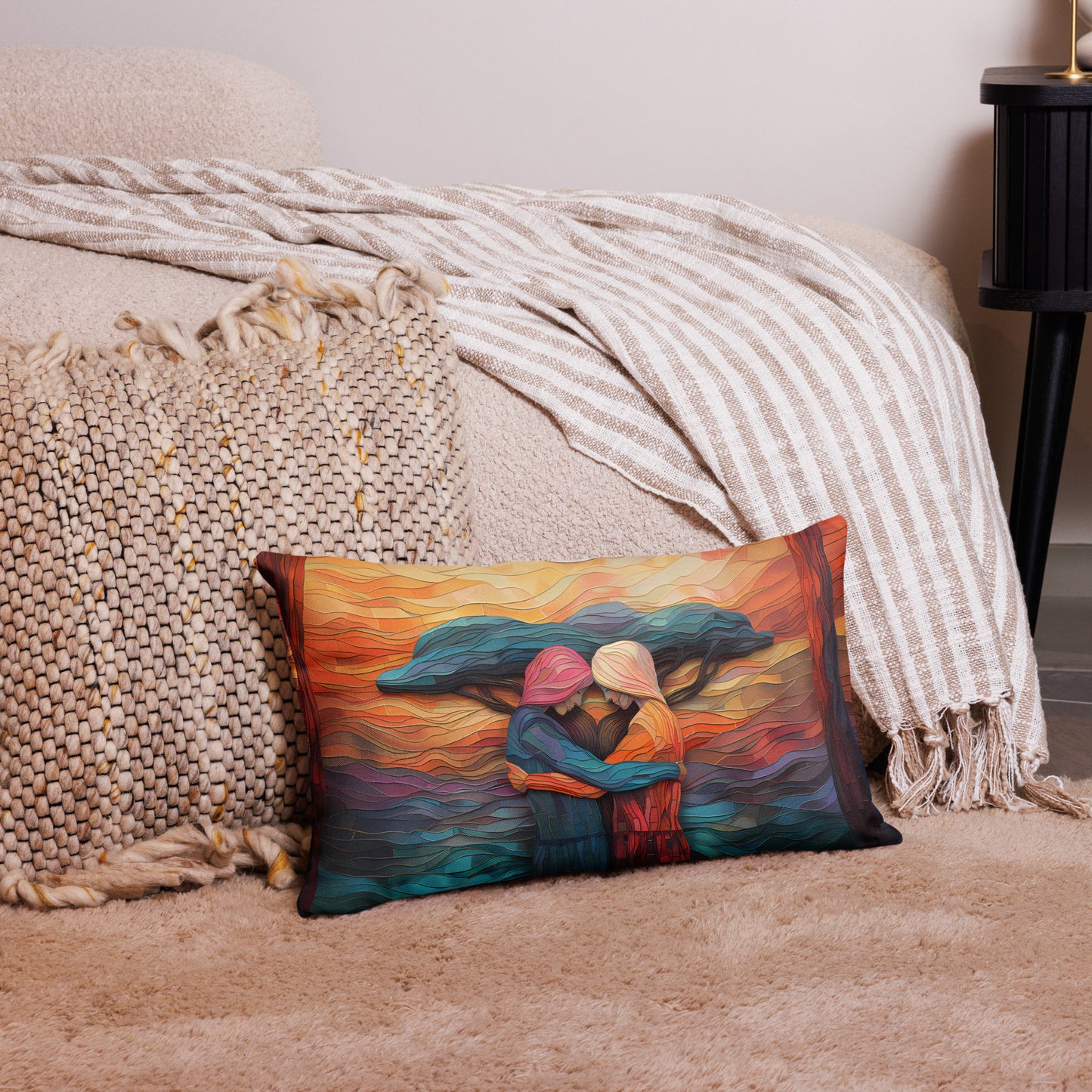 Radiant Sisterhood Premium Pillow