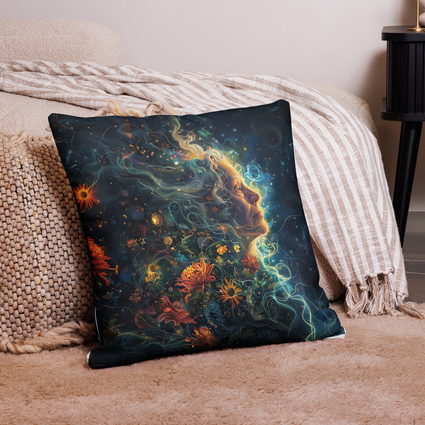 Golden Reflections Premium Pillow