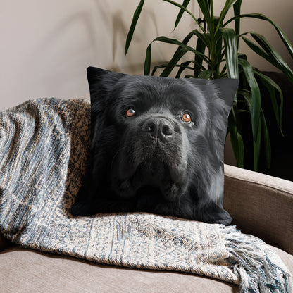 Golden Black Lab Premium Pillow