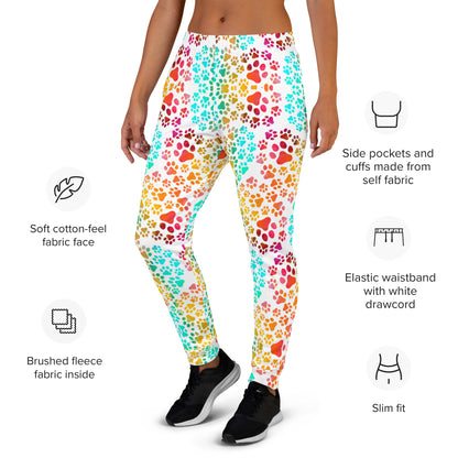 Prismatic Pawprints Women's Joggers