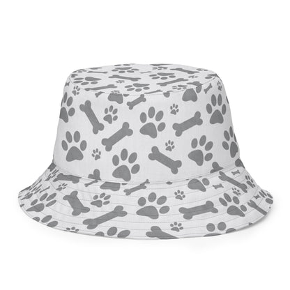 Black and White Paws Reversible bucket hat