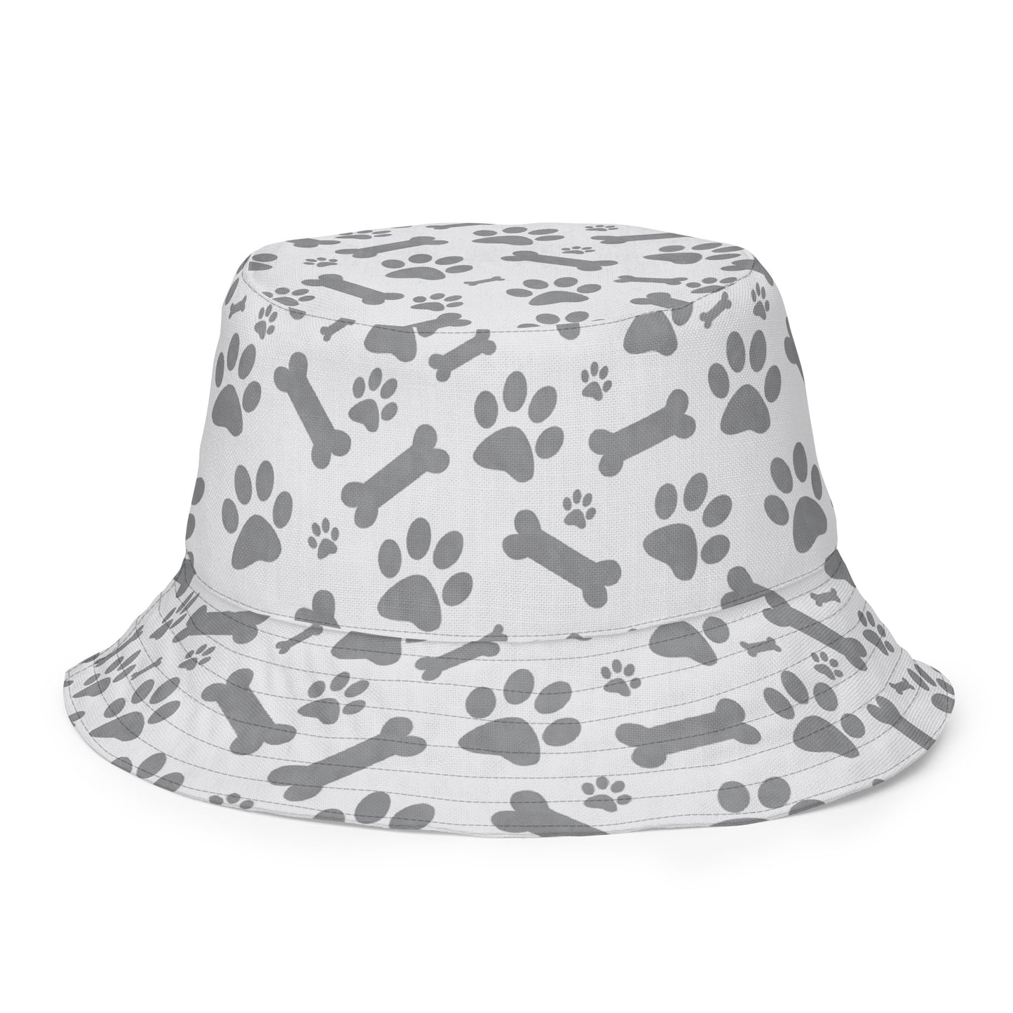 Black and White Paws Reversible bucket hat