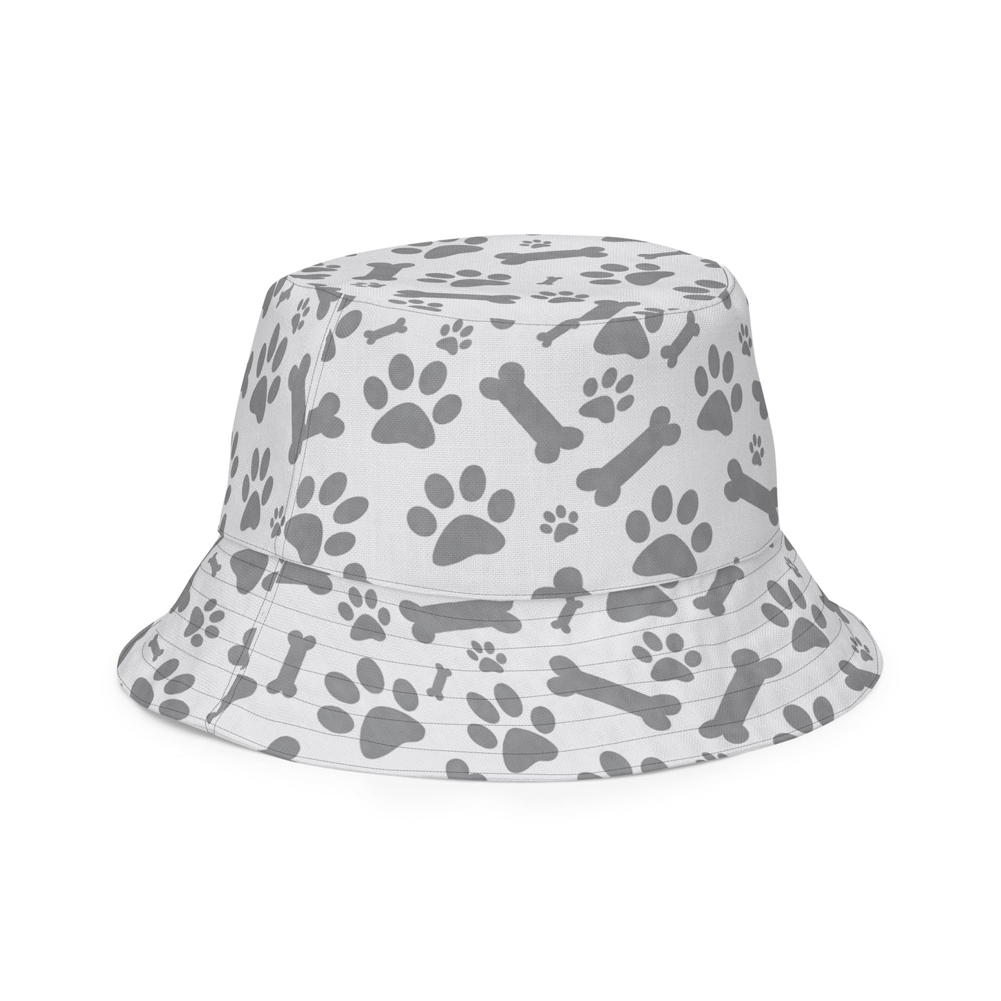 Black and White Paws Reversible bucket hat