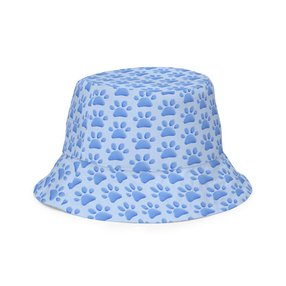 Blue Paws x Rainbow Paws Reversible bucket hat