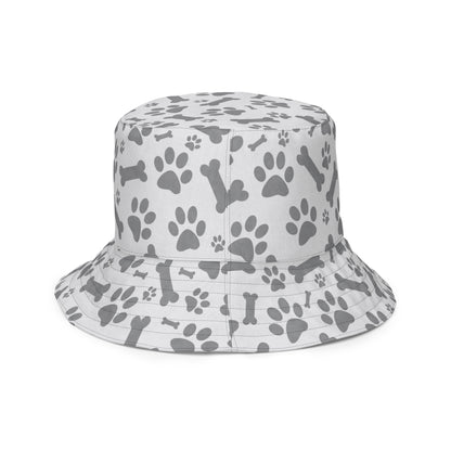 Black and White Paws Reversible bucket hat