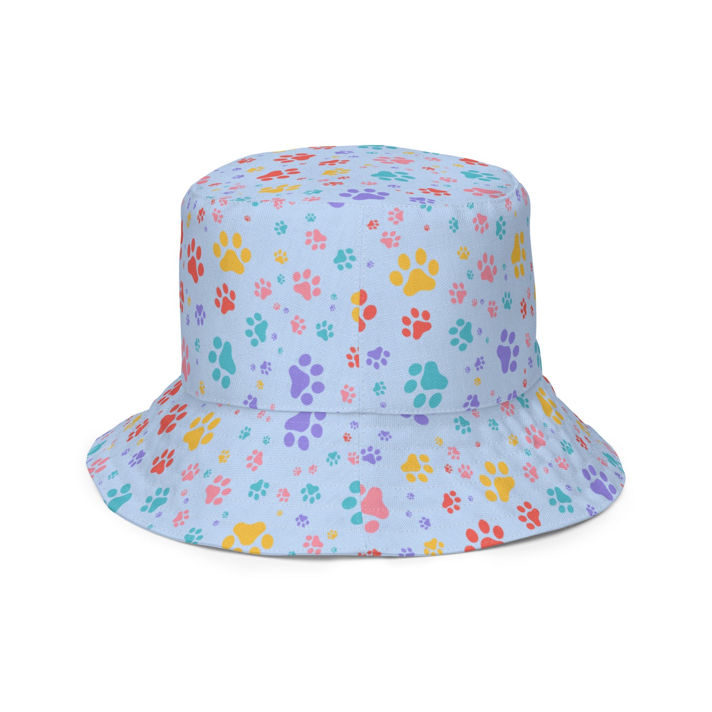 Blue Paws x Rainbow Paws Reversible bucket hat