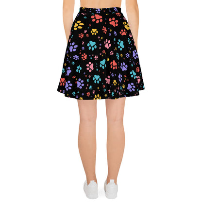 Rainbow Paw Skater Skirt