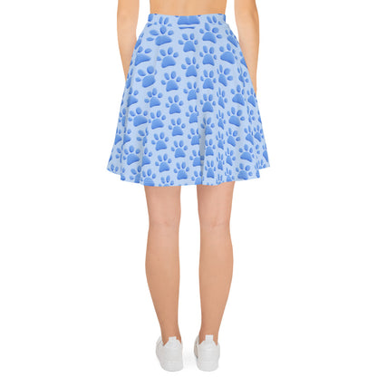 Blue Paws Skater Skirt