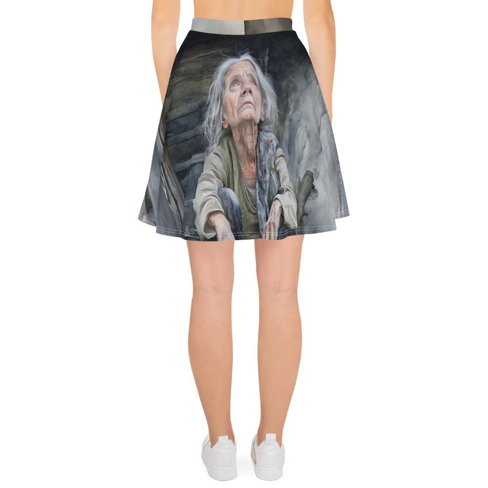 Peaceful Upset Skater Skirt