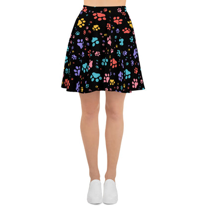 Rainbow Paw Skater Skirt