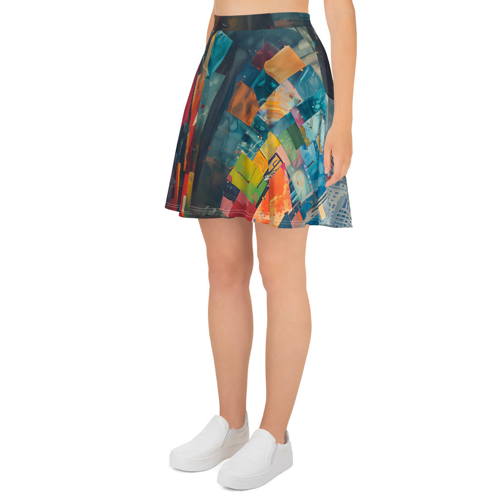 Radiant Journey Skater Skirt