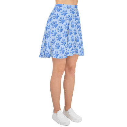 Blue Paws Skater Skirt