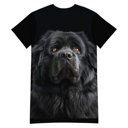 Golden Black Lab T-shirt dress