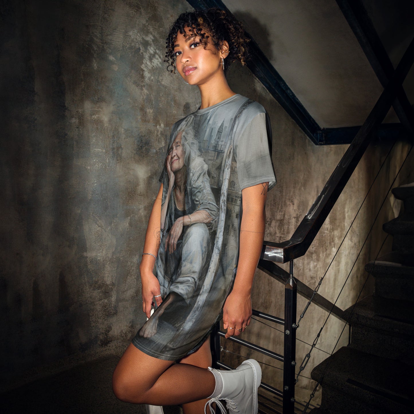 Peaceful Upset T-shirt dress