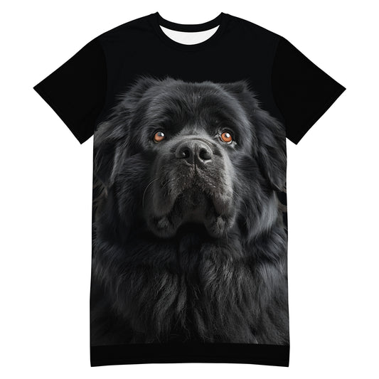 Golden Black Lab T-shirt dress