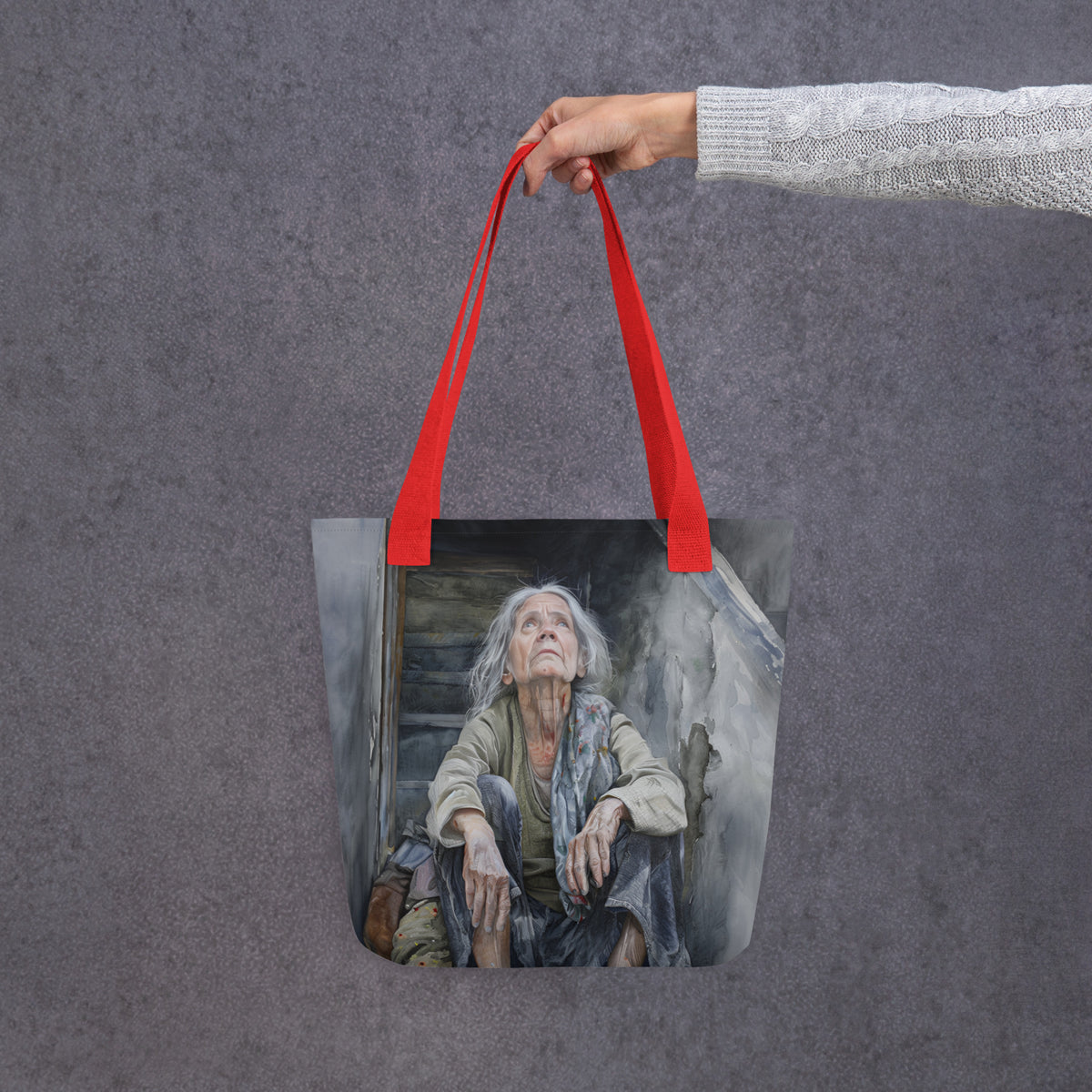 Peaceful Upset Tote bag