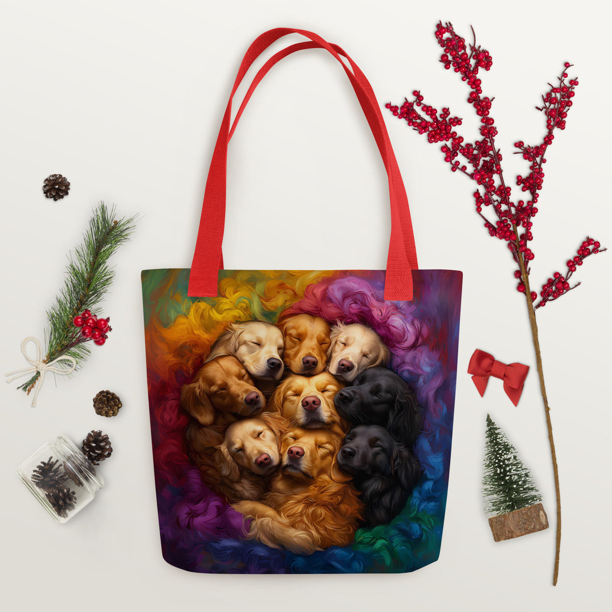 Rainbow Nest Tote bag